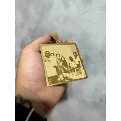 Pingente personalizado, foto gravação,placa moeda antiga