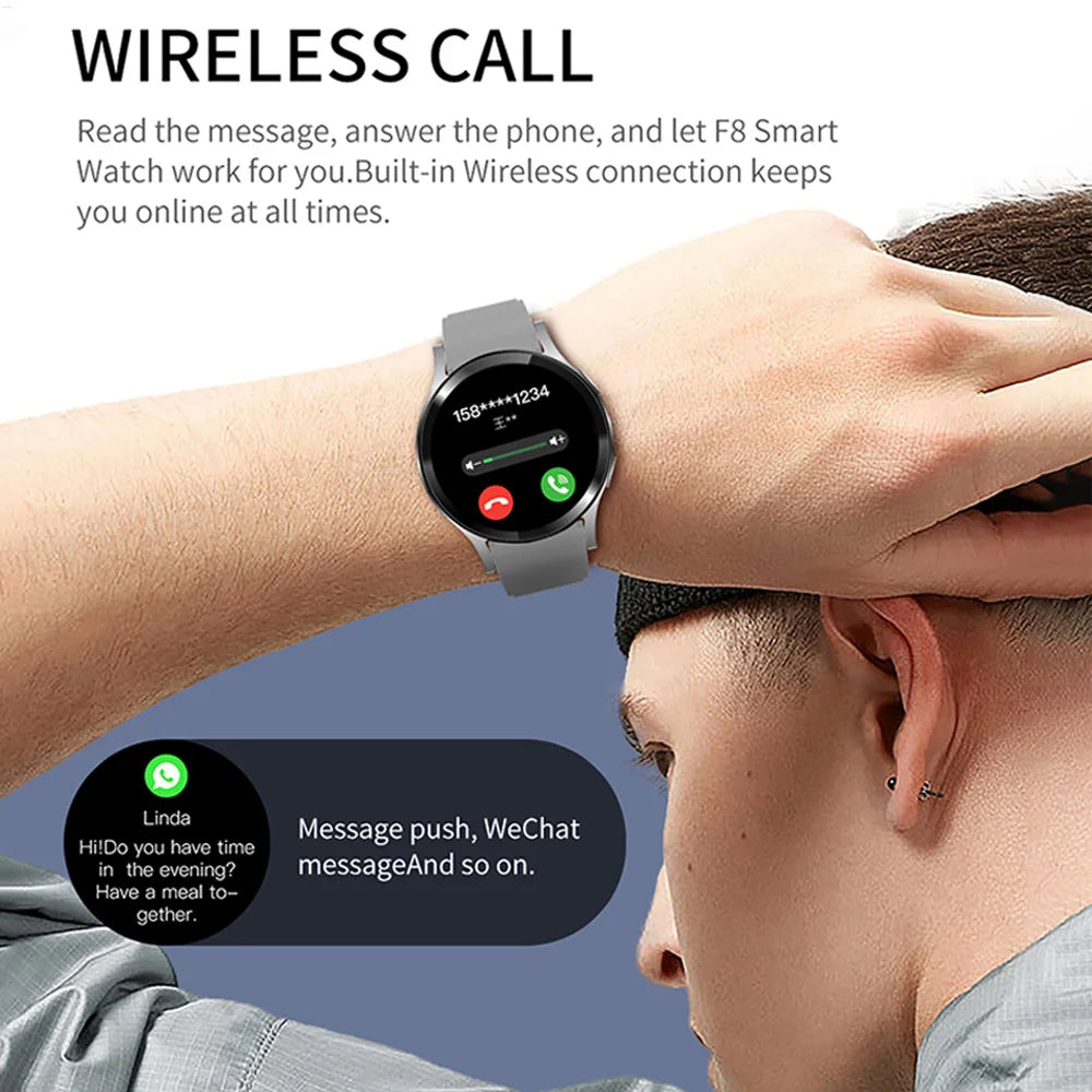 Novos relógios inteligentes com chamada Bluetooth Pro 2025, 1,32 polegadas, 160*160, mostradores personalizados, esportivos, masculinos e femininos, monitor de saúde, smartwatch para homens