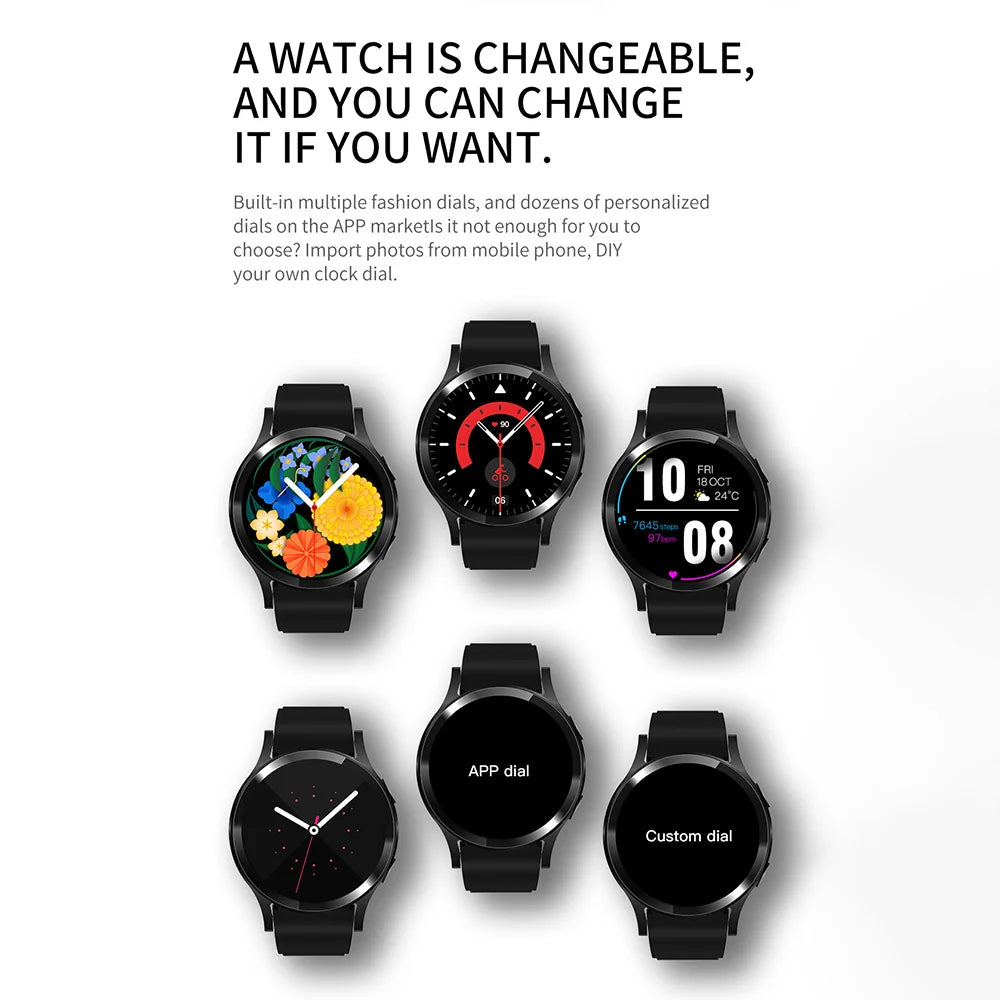 Novos relógios inteligentes com chamada Bluetooth Pro 2025, 1,32 polegadas, 160*160, mostradores personalizados, esportivos, masculinos e femininos, monitor de saúde, smartwatch para homens