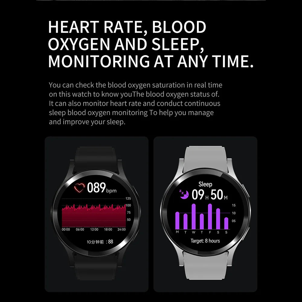 Novos relógios inteligentes com chamada Bluetooth Pro 2025, 1,32 polegadas, 160*160, mostradores personalizados, esportivos, masculinos e femininos, monitor de saúde, smartwatch para homens