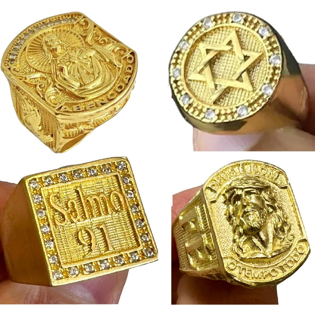 ANEL PERSONALIZADO MACIÇO 100% moeda antiga