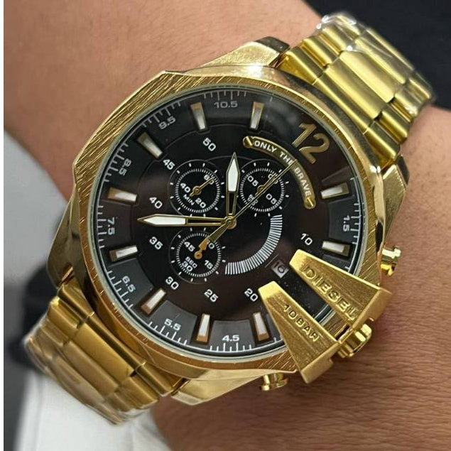 DIESEL 10 BAR DOURADO 53MM - A PROVA D'ÁGUA ATÉ 10 METROS