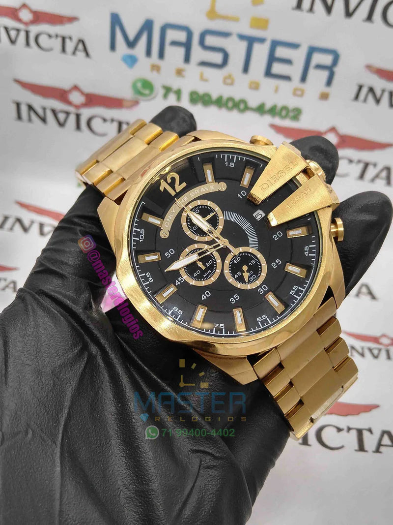 DIESEL 10 BAR DOURADO 53MM - A PROVA D'ÁGUA ATÉ 10 METROS