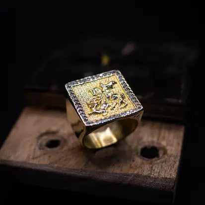 ANEL SÃO JORGE CRAVEJADO GRANDE